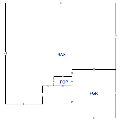 Building layout (traversing data) of this property