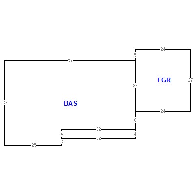 Building layout (traversing data) of this property