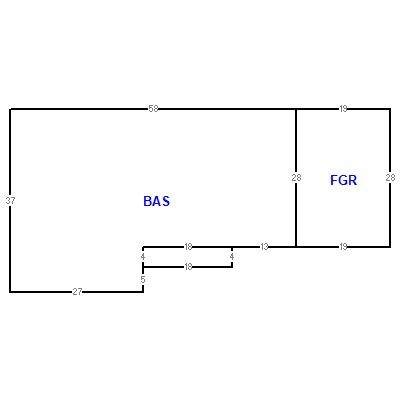 Building layout (traversing data) of this property