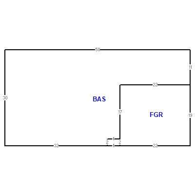 Building layout (traversing data) of this property