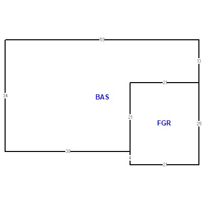 Building layout (traversing data) of this property