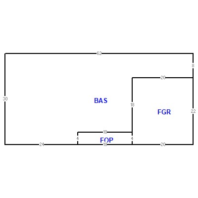 Building layout (traversing data) of this property