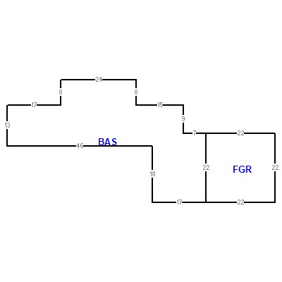 Building layout (traversing data) of this property