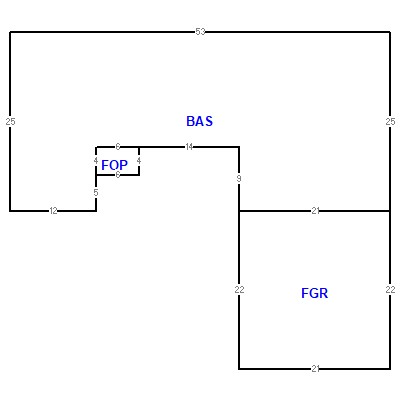Building layout (traversing data) of this property