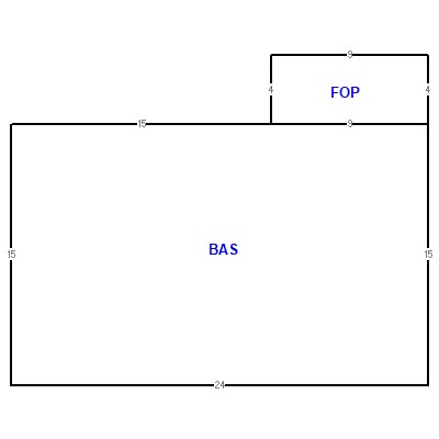 Building layout (traversing data) of this property