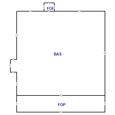 Building layout (traversing data) of this property