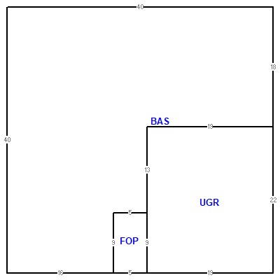 Building layout (traversing data) of this property