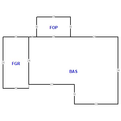 Building layout (traversing data) of this property