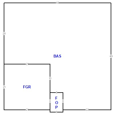 Building layout (traversing data) of this property