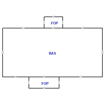 Building layout (traversing data) of this property