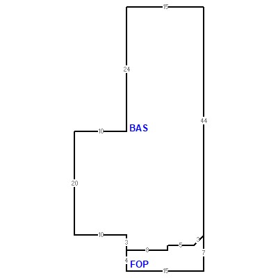 Building layout (traversing data) of this property