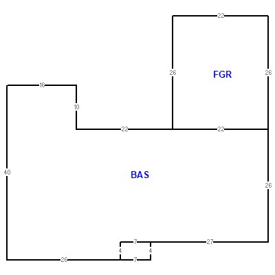 Building layout (traversing data) of this property