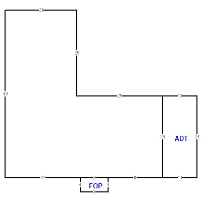 Building layout (traversing data) of this property