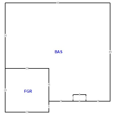 Building layout (traversing data) of this property