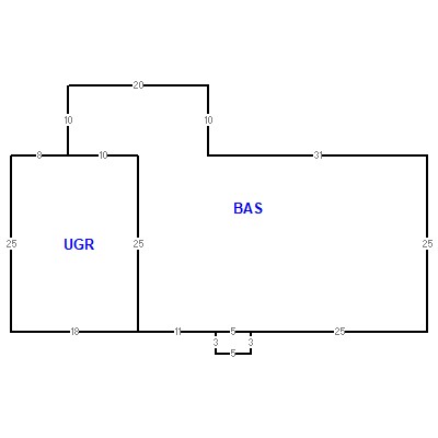 Building layout (traversing data) of this property