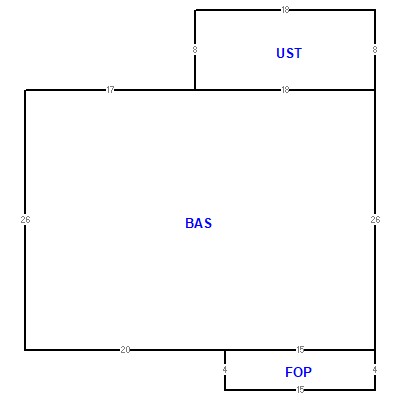Building layout (traversing data) of this property