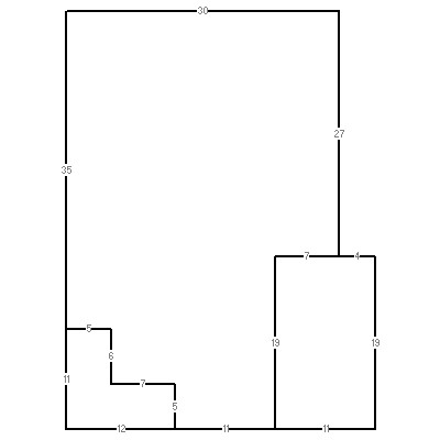 Building layout (traversing data) of this property