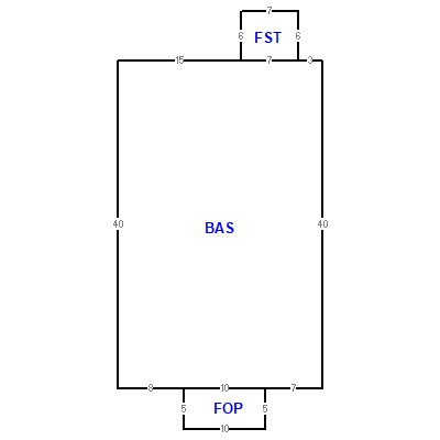 Building layout (traversing data) of this property