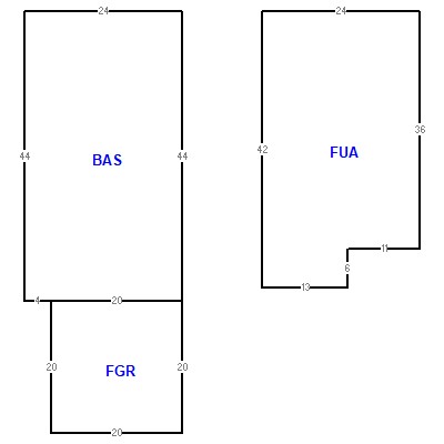 Building layout (traversing data) of this property