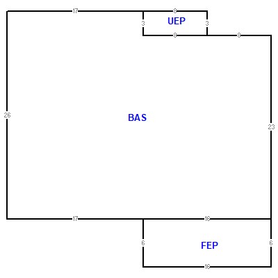 Building layout (traversing data) of this property