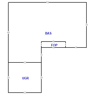 Building layout (traversing data) of this property