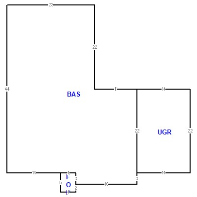 Building layout (traversing data) of this property