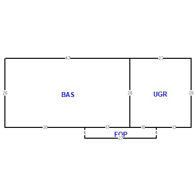 Building layout (traversing data) of this property
