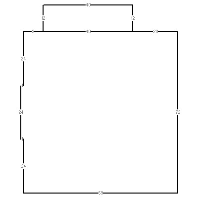 Building layout (traversing data) of this property