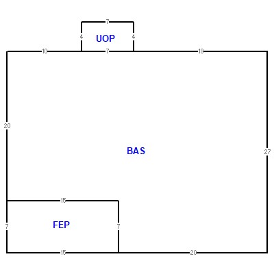 Building layout (traversing data) of this property