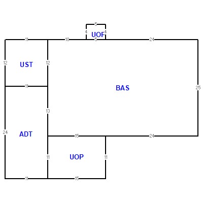 Building layout (traversing data) of this property