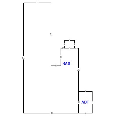 Building layout (traversing data) of this property