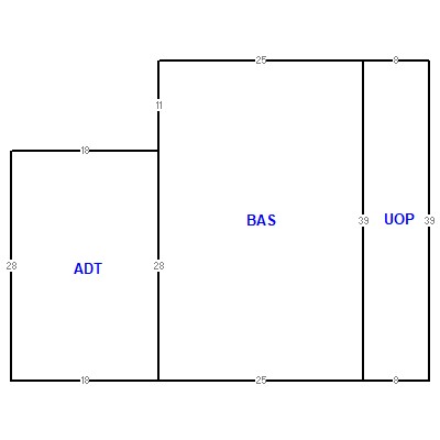Building layout (traversing data) of this property