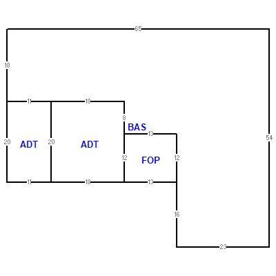 Building layout (traversing data) of this property